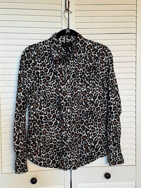 J Crew Leopard Shirt